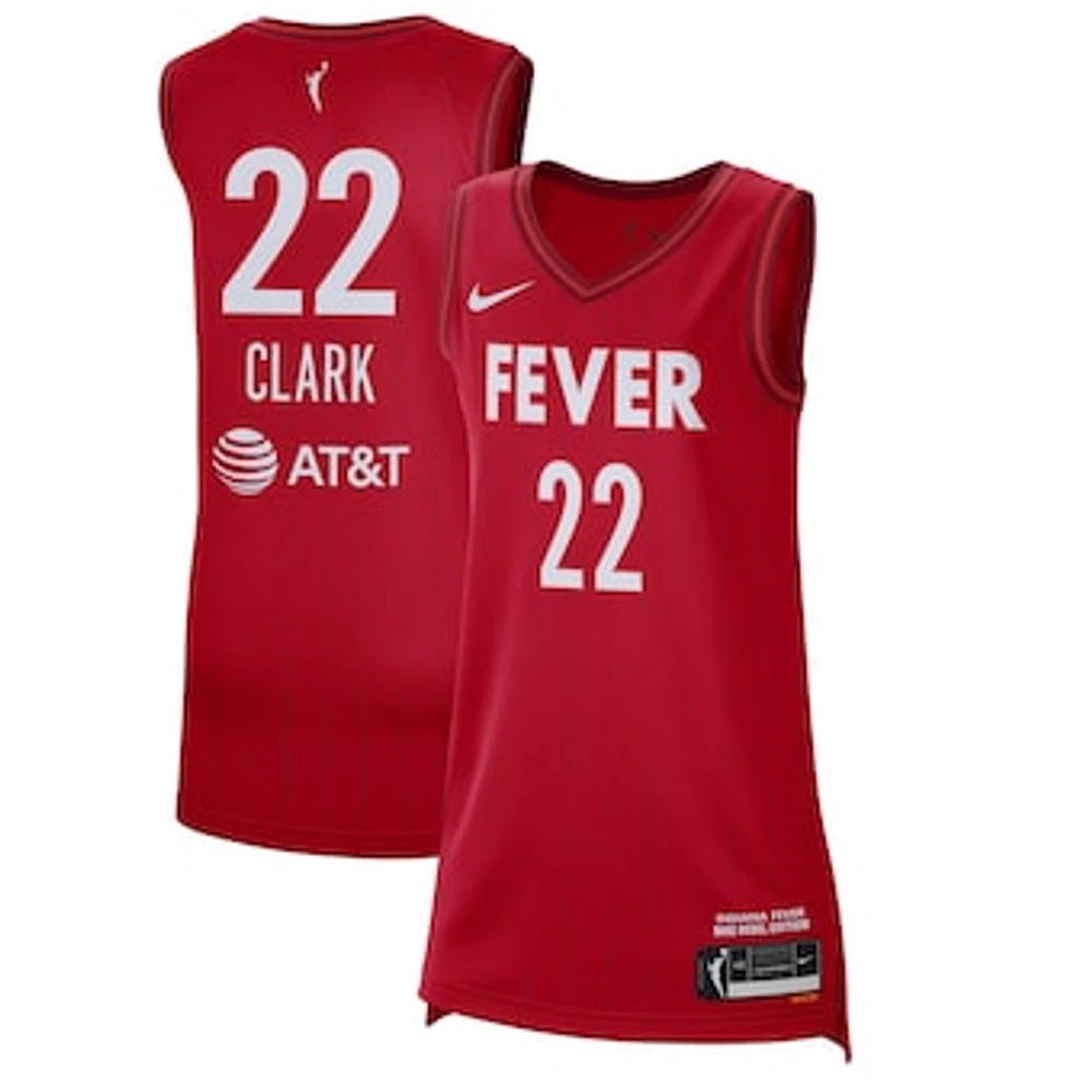 Unisex Nike Caitlin Clark Red Indiana Fever 2024 WNBA Draft Rebel Edition Victory Player Jersey