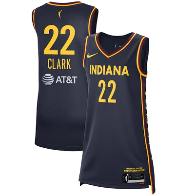 Unisex Nike Caitlin Clark Navy Indiana Fever 2024 WNBA Draft Explorer Edition Victory Player Jersey