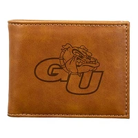 Brown Gonzaga Bulldogs Billfold Wallet