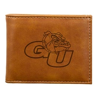 Brown Gonzaga Bulldogs Billfold Wallet