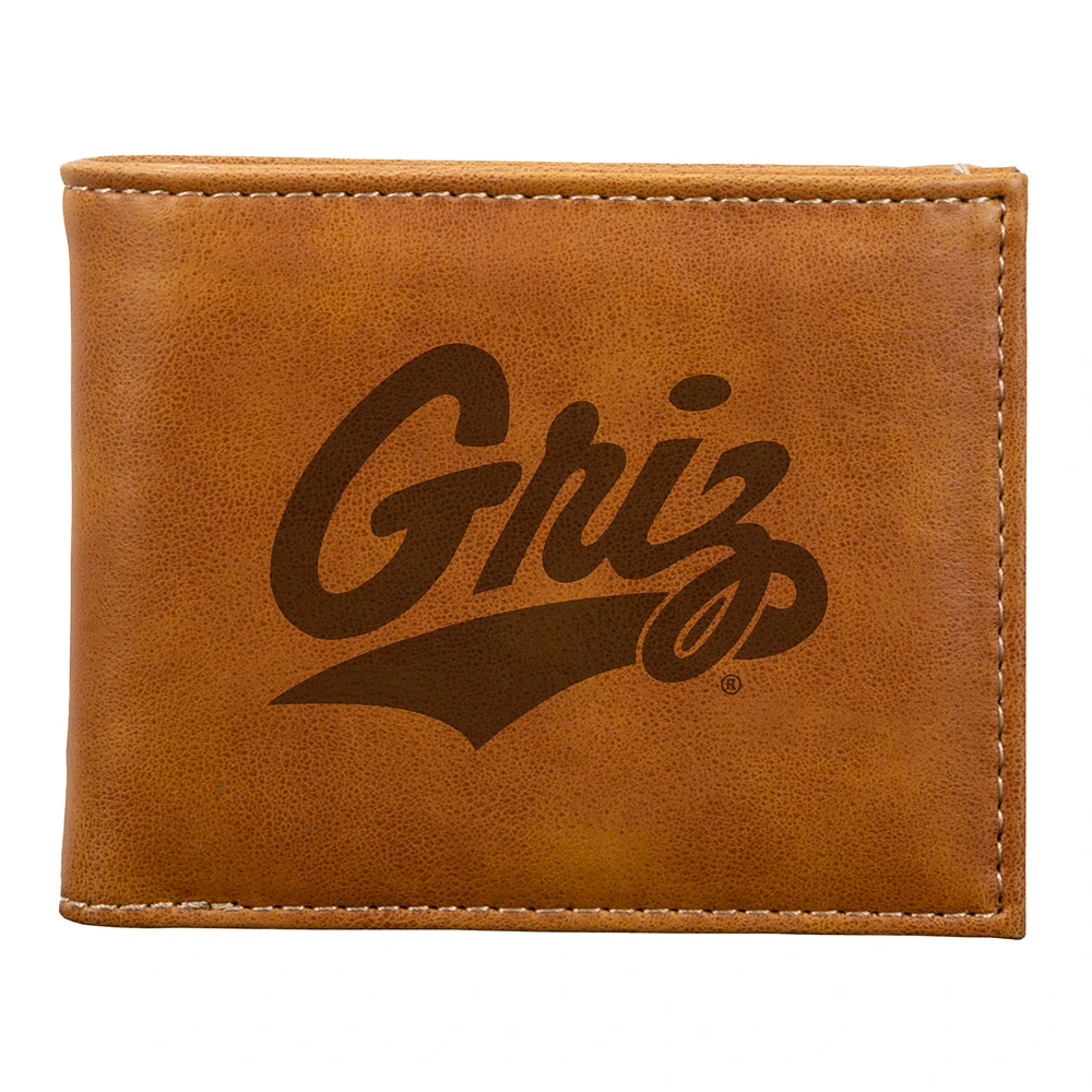 Brown Montana Grizzlies Billfold Wallet