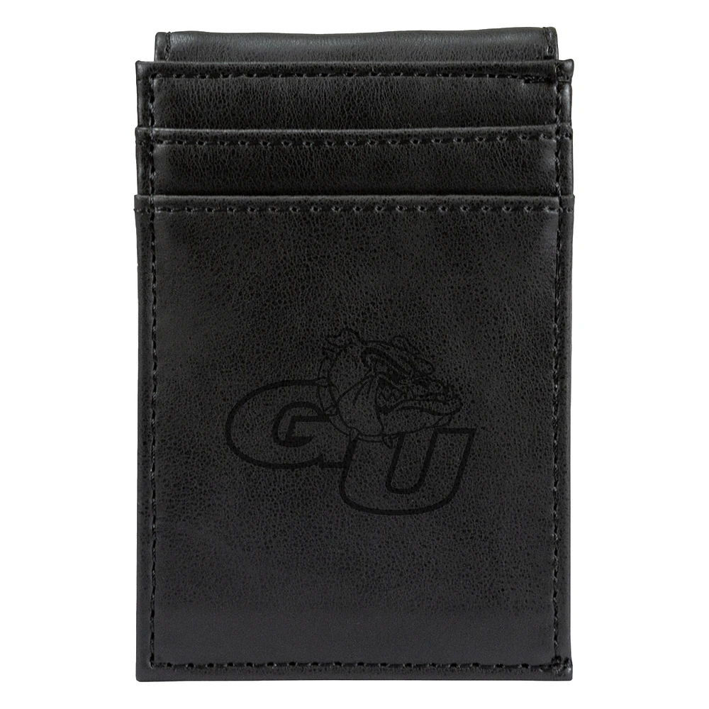 Black Gonzaga Bulldogs Front Pocket Wallet