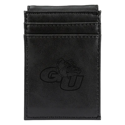Black Gonzaga Bulldogs Front Pocket Wallet
