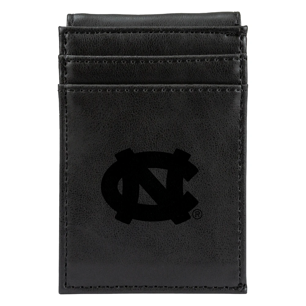 Black North Carolina Tar Heels Front Pocket Wallet