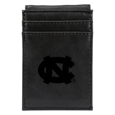 Black North Carolina Tar Heels Front Pocket Wallet