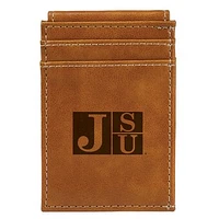 Brown Jackson State Tigers Front Pocket Wallet