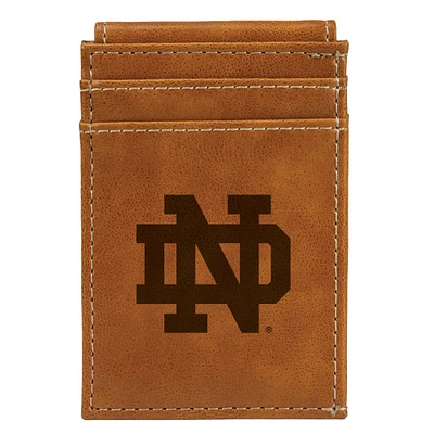Brown Notre Dame Fighting Irish Front Pocket Wallet