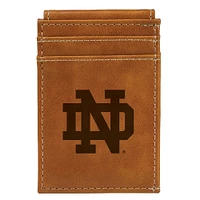 Brown Notre Dame Fighting Irish Front Pocket Wallet