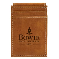 Brown Bowie State Bulldogs Front Pocket Wallet