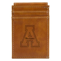 Brown Appalachian State Mountaineers Front Pocket Wallet