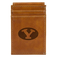 Brown BYU Cougars Front Pocket Wallet