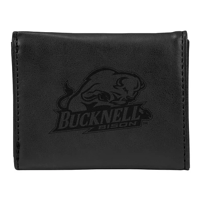 Black Bucknell Bison Trifold Wallet