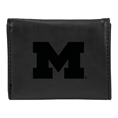 Black Michigan Wolverines Trifold Wallet