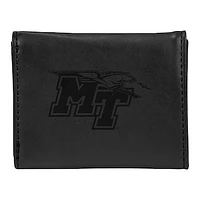 Black MTSU Blue Raiders Trifold Wallet