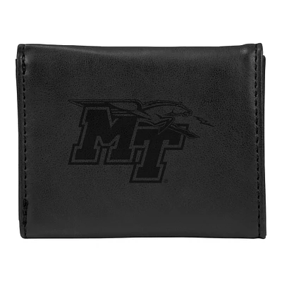 Black MTSU Blue Raiders Trifold Wallet