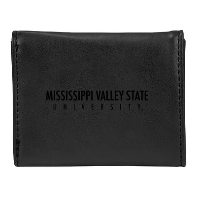 Black Mississippi Valley State Delta Devils Trifold Wallet
