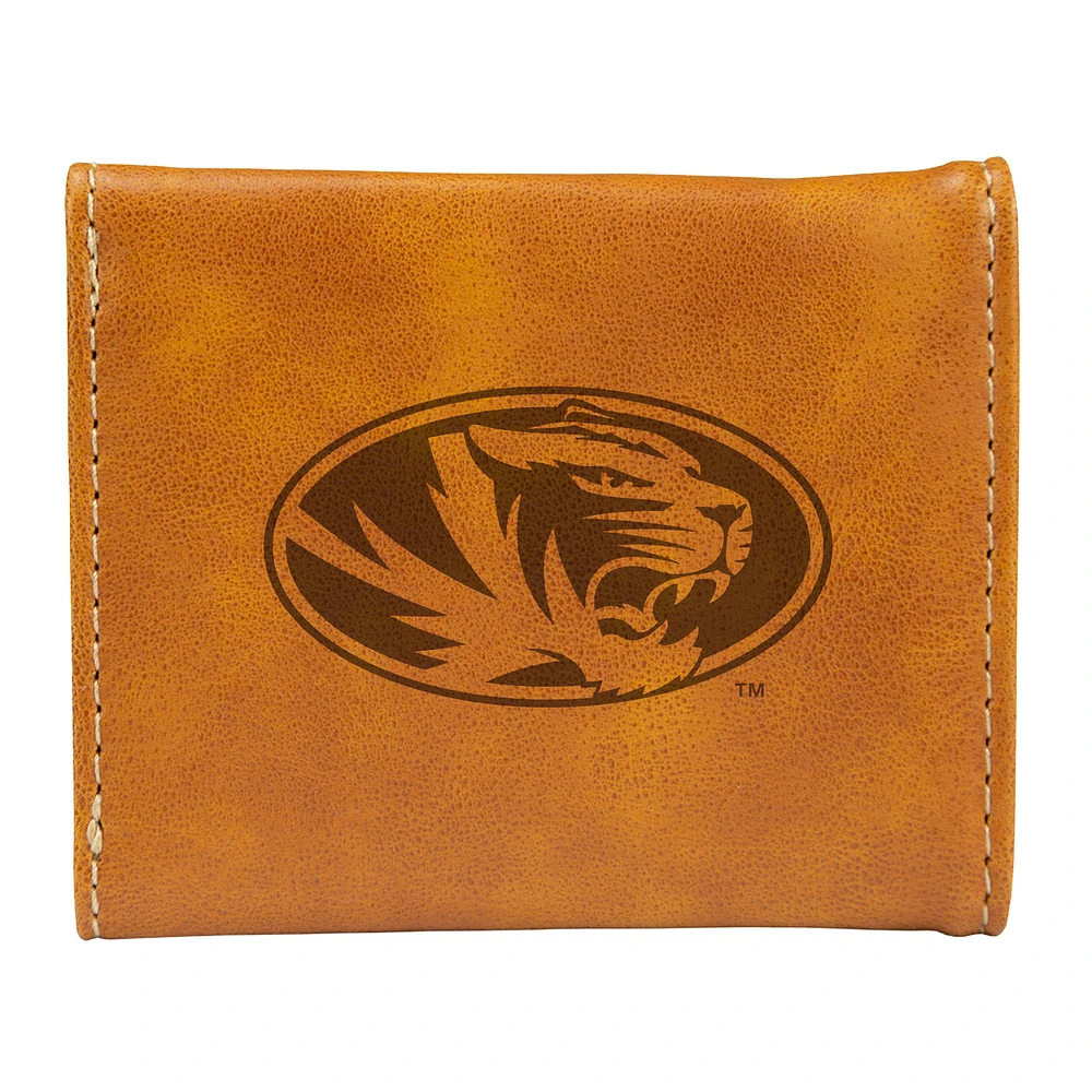 Brown Missouri Tigers Trifold Wallet