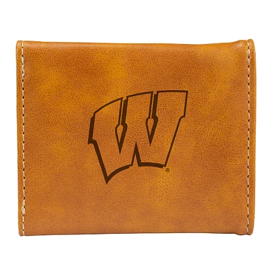 Brown Wisconsin Badgers Trifold Wallet