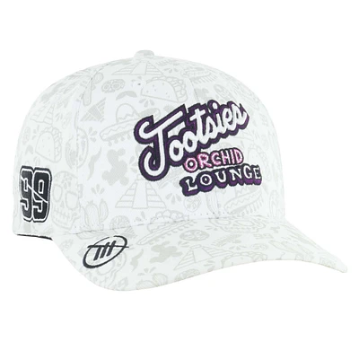 Men's '47 White Daniel Suarez Tootsie's Orchid Lounge Trophy Flex Hat