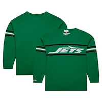 Men's Mitchell & Ness Green New York Jets Throwback 1984 Pullover Sweater