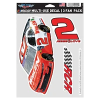 WinCraft Jesse Love Jr. 3-Pack Multi-Use Decal Set