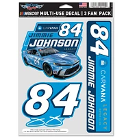 WinCraft Jimmie Johnson 3-Pack Multi-Use Decal Set