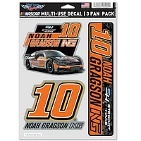 WinCraft Noah Gragson 3-Pack Multi-Use Decal Set