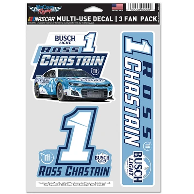 WinCraft Ross Chastain 3-Pack Multi-Use Decal Set