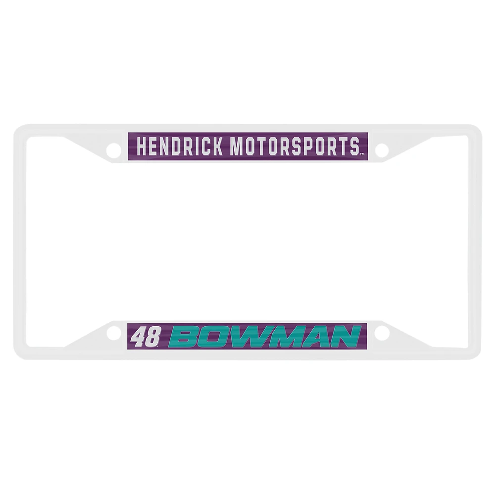 WinCraft Alex Bowman Laser Cut Metal License Plate Frame