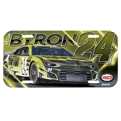 WinCraft William Byron Raptor Plastic License Plate