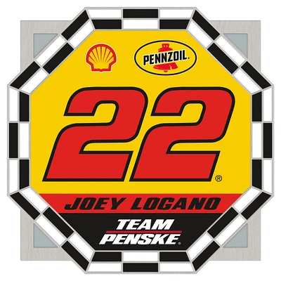 WinCraft Joey Logano Checkered Octagon Collector Pin