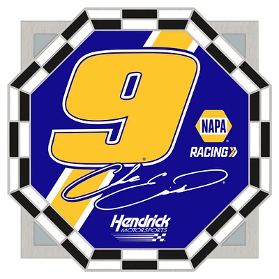 WinCraft Chase Elliott Checkered Octagon Collector Pin