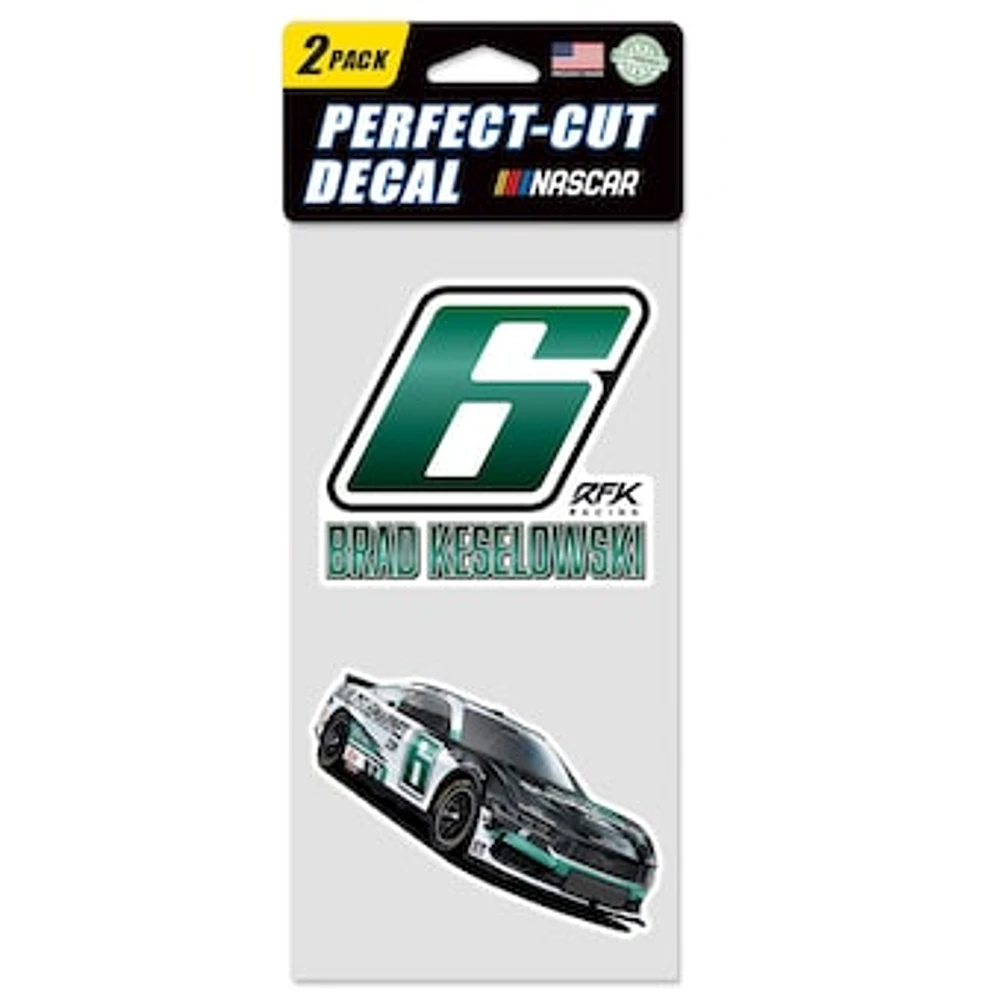 WinCraft Brad Keselowski 2-Pack Perfect-Cut Decal Set