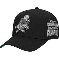 Men's Mitchell & Ness  Black Dallas Cowboys Beautiful Chaos Adjustable Hat