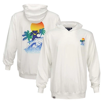 Unisex Section 119 White The Grateful Dead Sun & Swim Beach Bear Pullover Hoodie
