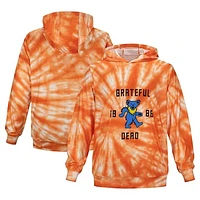 Unisex Orange Section 119 The Grateful Dead Blue Bear Tie-Dye Pullover Hoodie