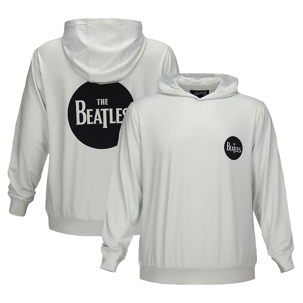 Unisex White The Beatles Classic Logo UPF 50 Pullover Hoodie