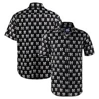 Men's Section 119 Black Pink Floyd Division Bell Button-Down Shirt