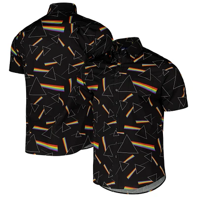 Men's Black Pink Floyd Dark Side Of The Moon Button-Down Shirt