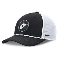 Men's Nike Black West Virginia Mountaineers Alternate Rise Trucker Adjustable Hat