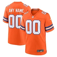 Youth Nike Orange Denver Broncos 2nd Alternate Custom Replica Jersey