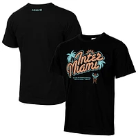 Men's Black Inter Miami CF  Retro Palm Heavy Relaxed T-Shirt