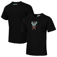 Men's Black Inter Miami CF  Heron Heavy Relaxed T-Shirt