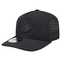 Men's New Era Black Dallas Mavericks Vented 9FIFTY A-Frame Snapback Hat