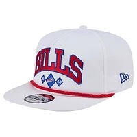 Men's New Era White Buffalo Bills Diamond Golfer Snapback Hat