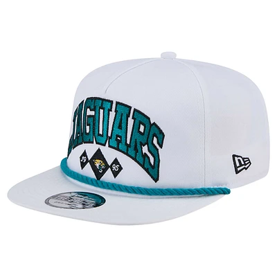 Men's New Era White Jacksonville Jaguars Diamond Golfer Snapback Hat