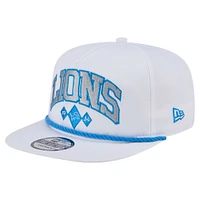 Men's New Era White Detroit Lions Diamond Golfer Snapback Hat