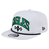 Men's New Era White Philadelphia Eagles Diamond Golfer Snapback Hat