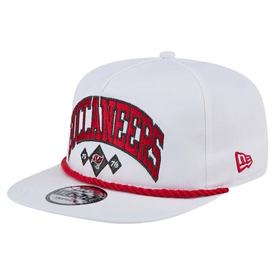 Men's New Era White Tampa Bay Buccaneers Diamond Golfer Snapback Hat