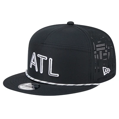 Men's New Era Black Atlanta Falcons Hydro 5-Panel 9FIFTY Snapback Hat